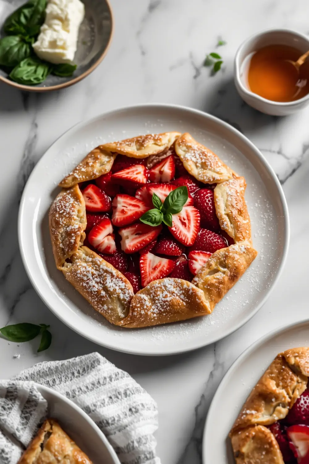 strawberry basil galette cozy