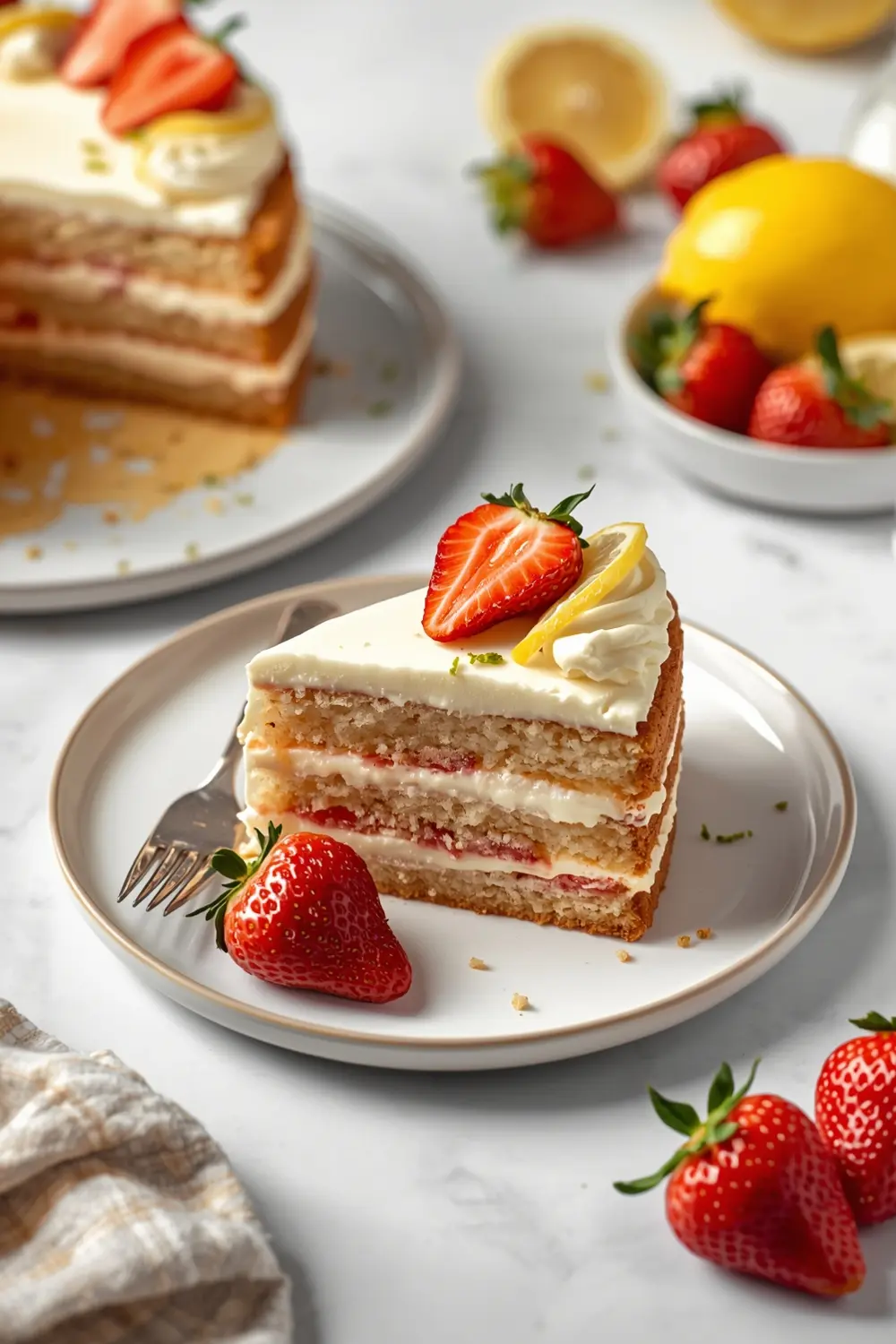 strawberry lemonade layer cake cozy