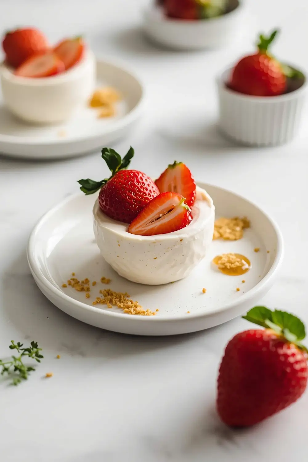 strawberry mousse cups cozy