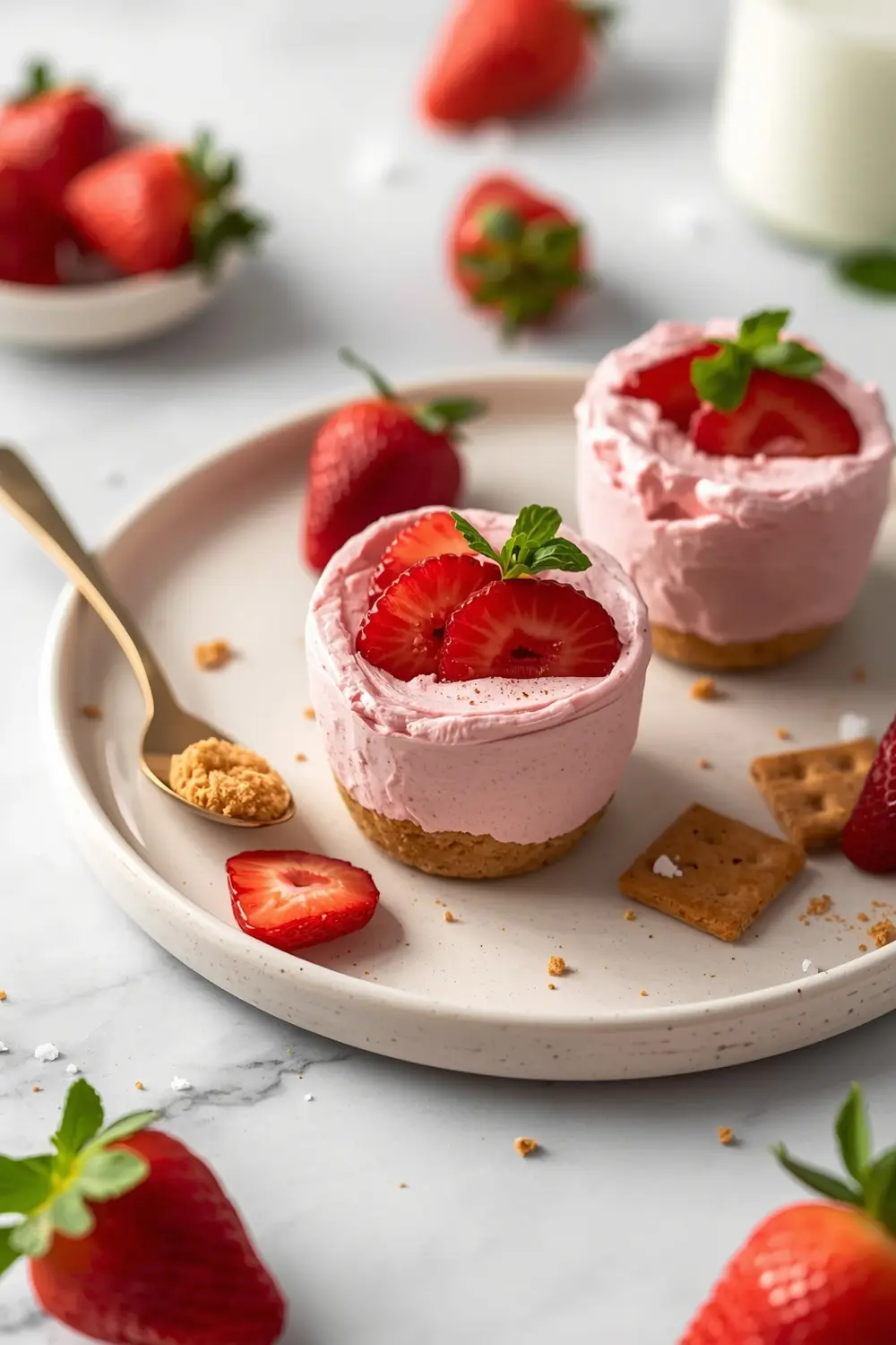 strawberry mousse cups cozy
