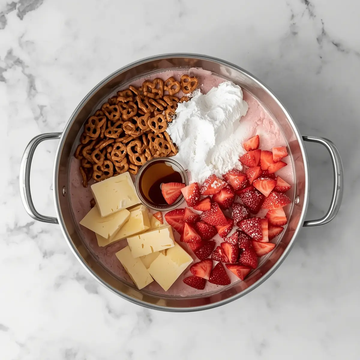 Cooking instructions for strawberry pretzel salad cozy