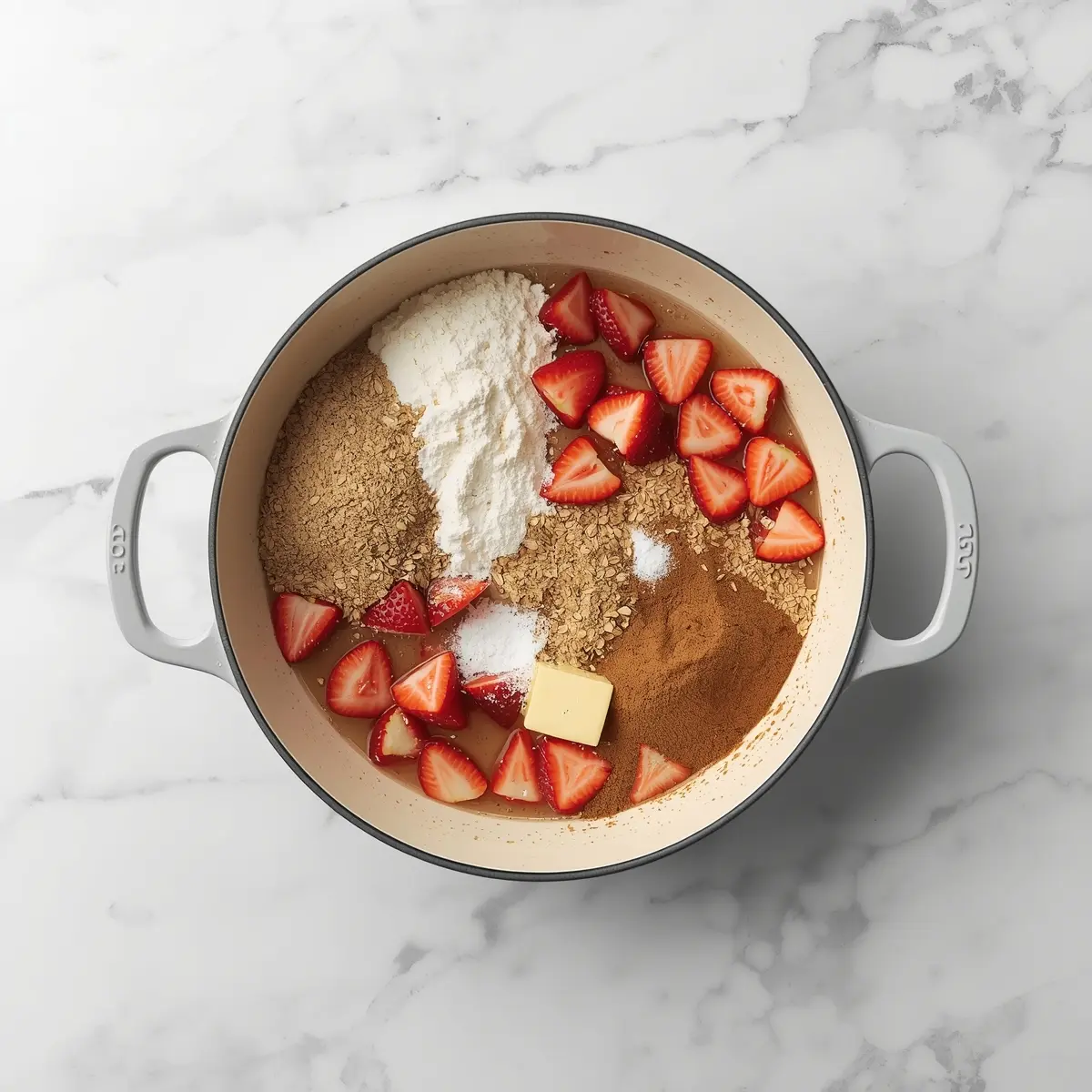 Cooking instructions for strawberry rhubarb crisp cozy