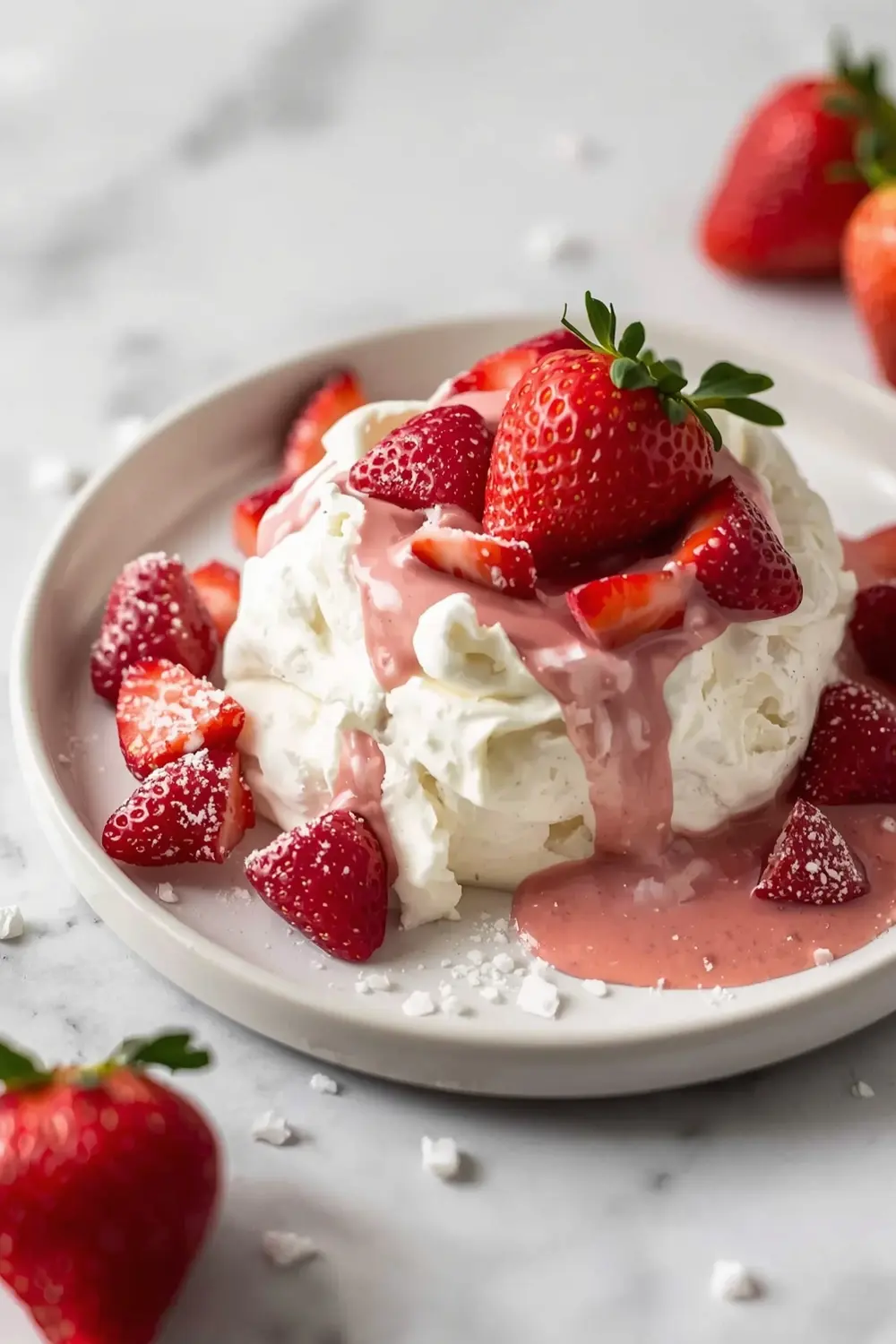 strawberry semifreddo cozy