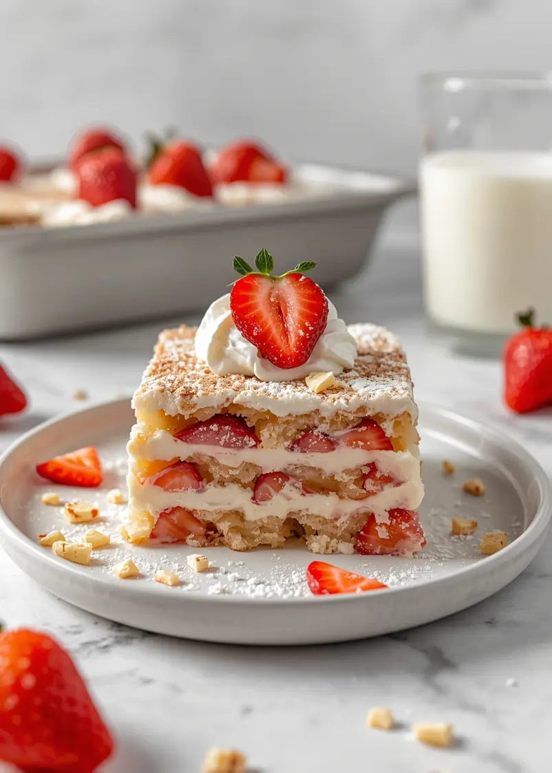 strawberry tres leches cozy ready to serve