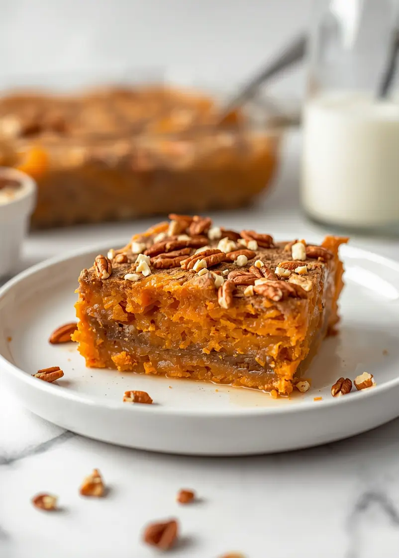 sweet potato casserole cozy Thanksgiving ready to serve