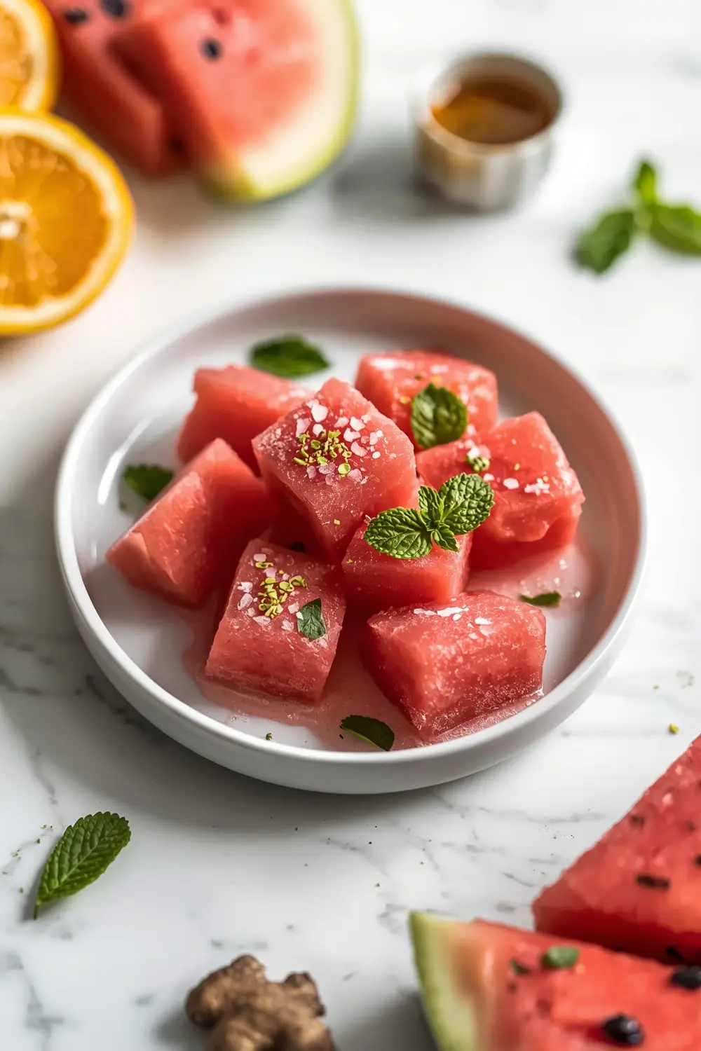 watermelon sorbet cozy homemade