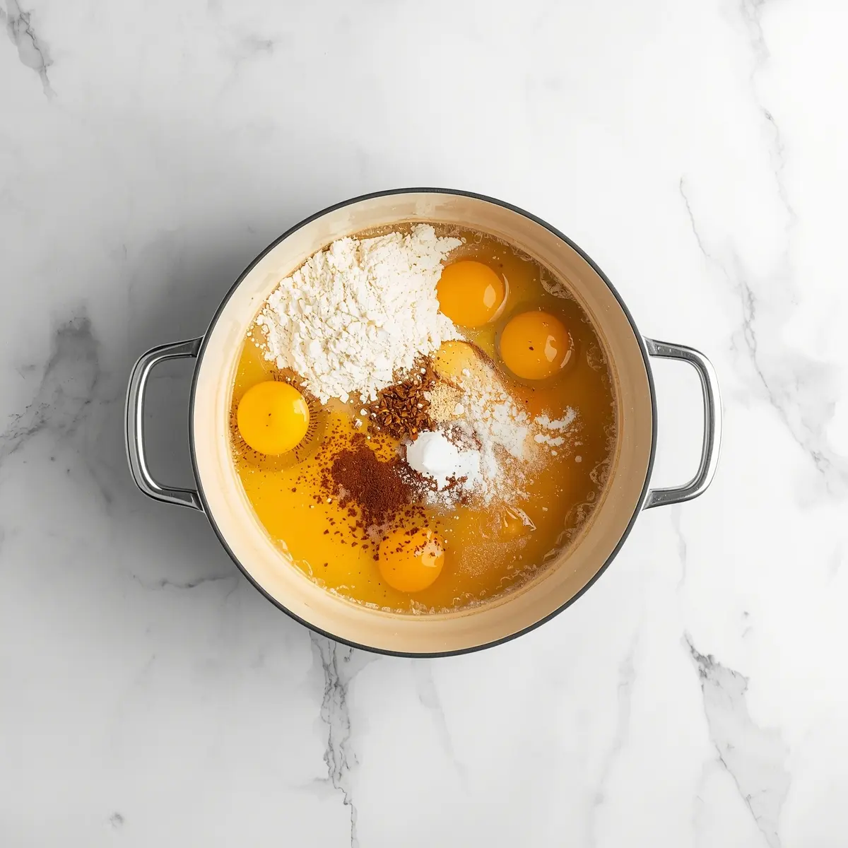 Cooking instructions for white peach custard tart cozy