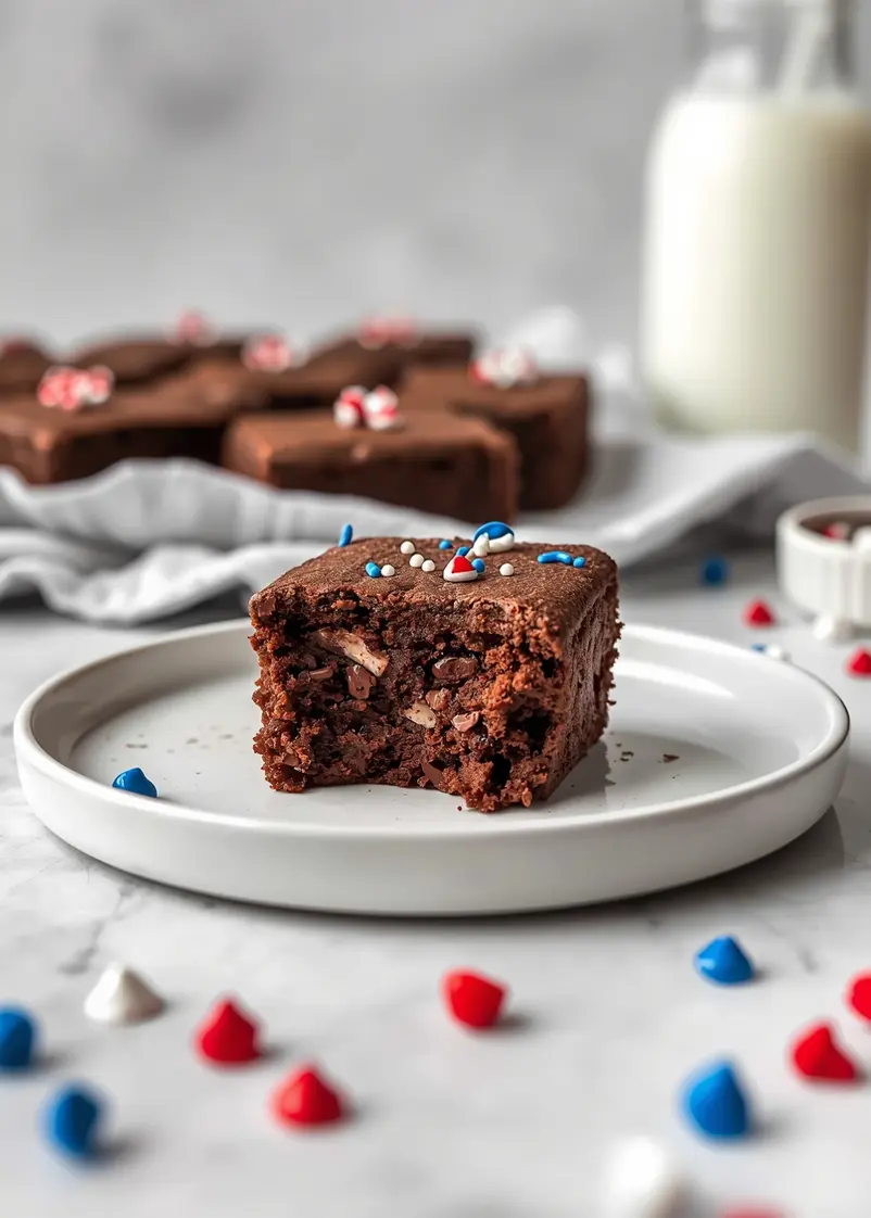 4th of july brownie bites cozy ready to serve