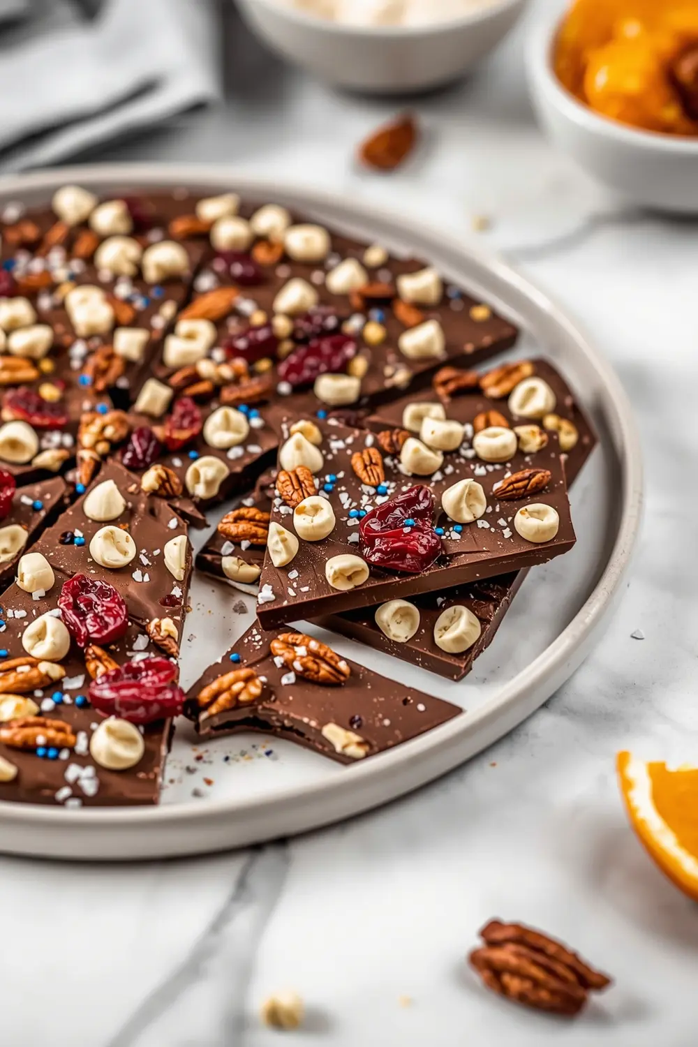 4th of july chocolate bark cozy