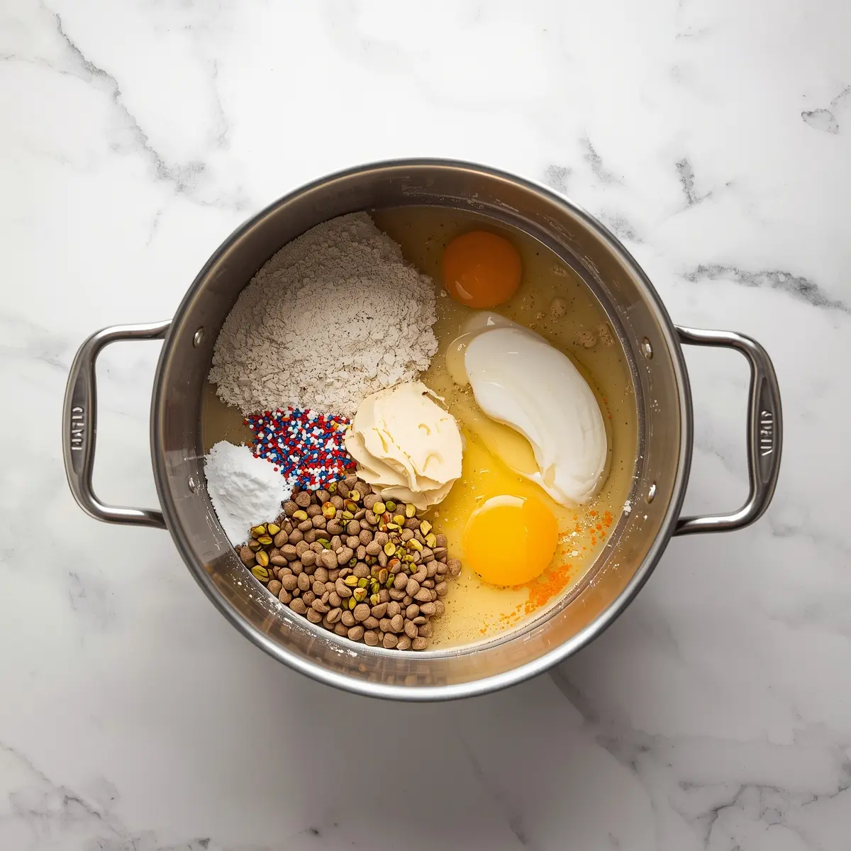 Cooking instructions for 4th of july confetti blondies cozy