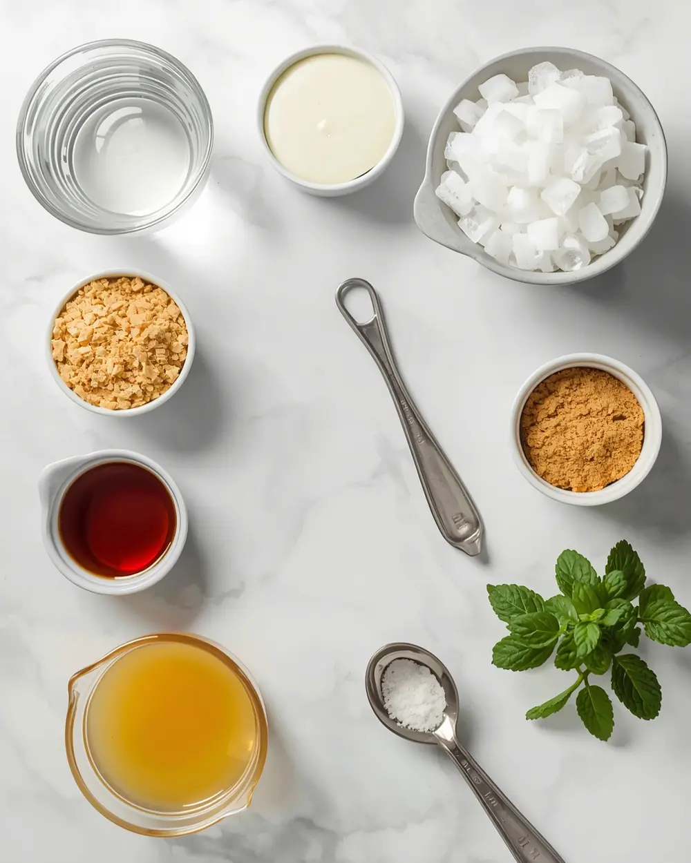 Ingredients for 4th of july frozen lemonade bars cozy