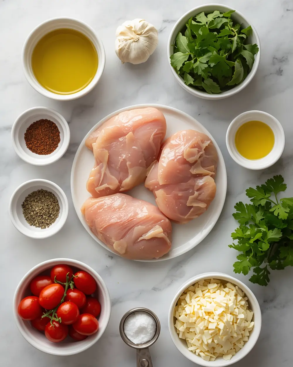 Ingredients for 4th of july grilled chicken cozy recipe