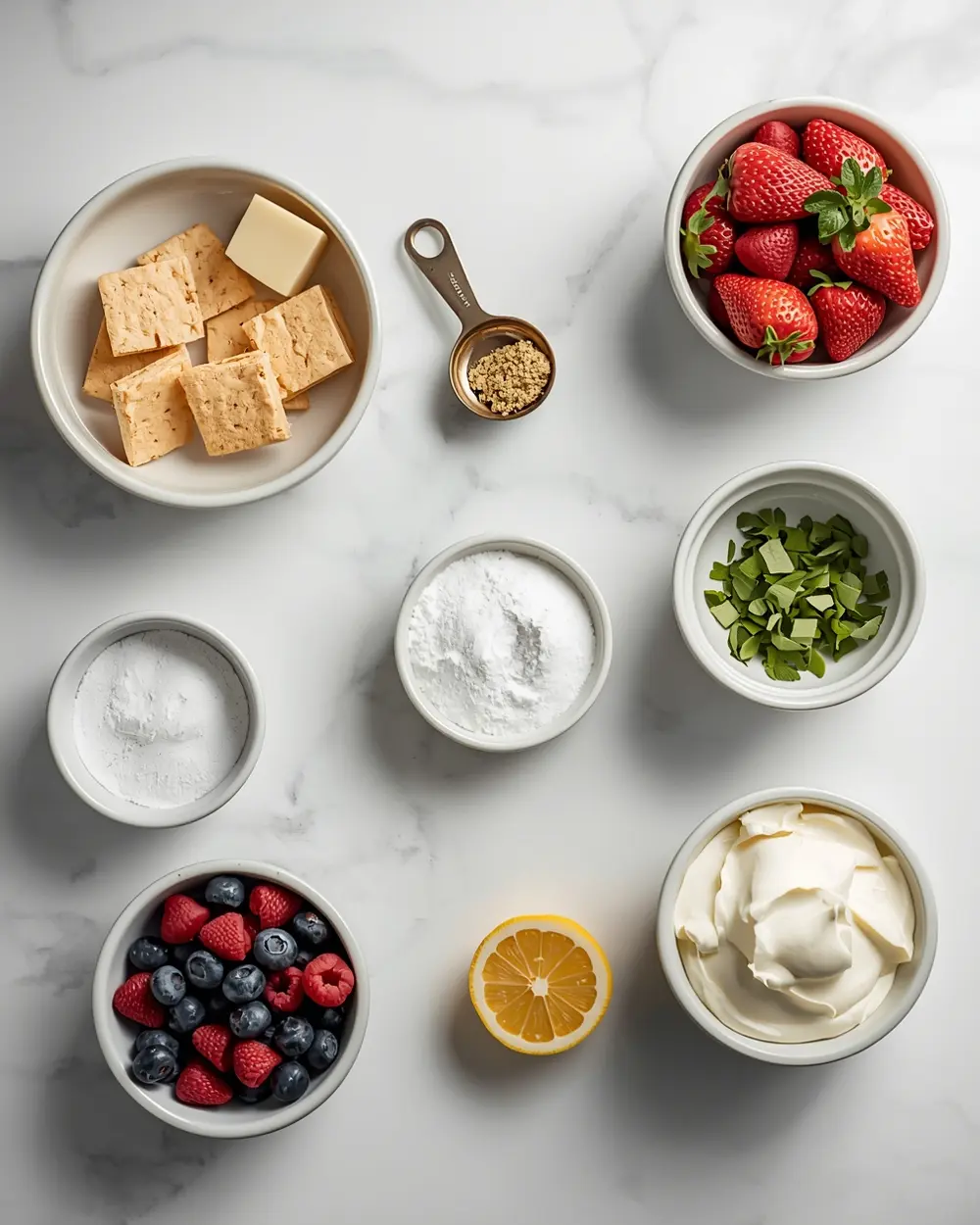 Ingredients for 4th of july icebox cake cozy