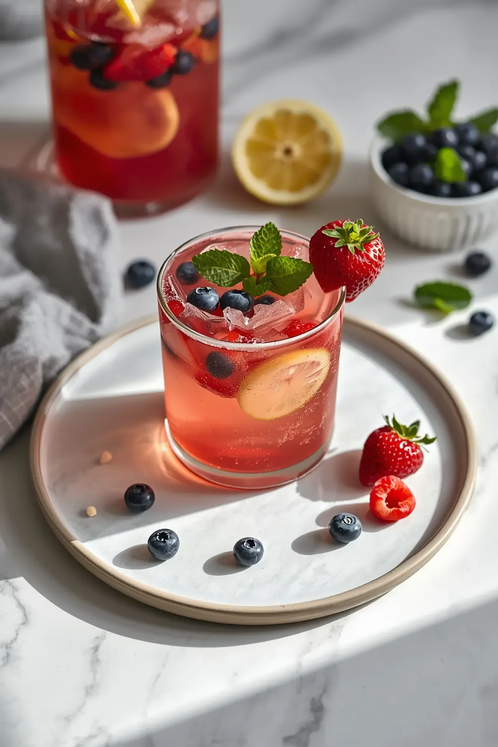 4th of july lemonade cozy