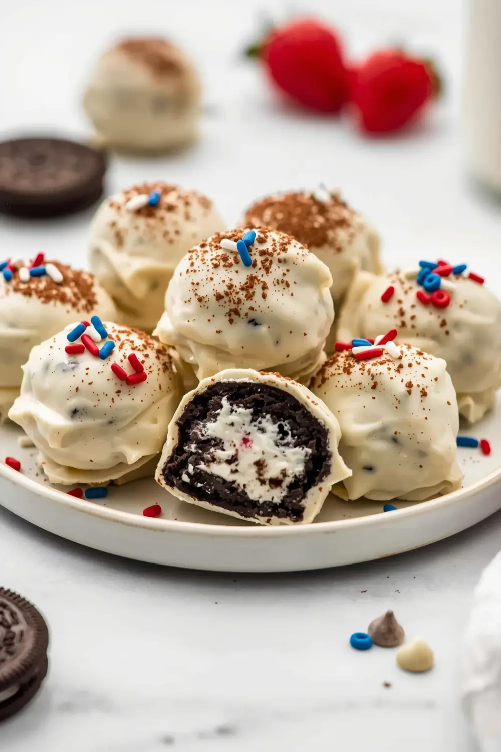 4th of july oreo truffles cozy