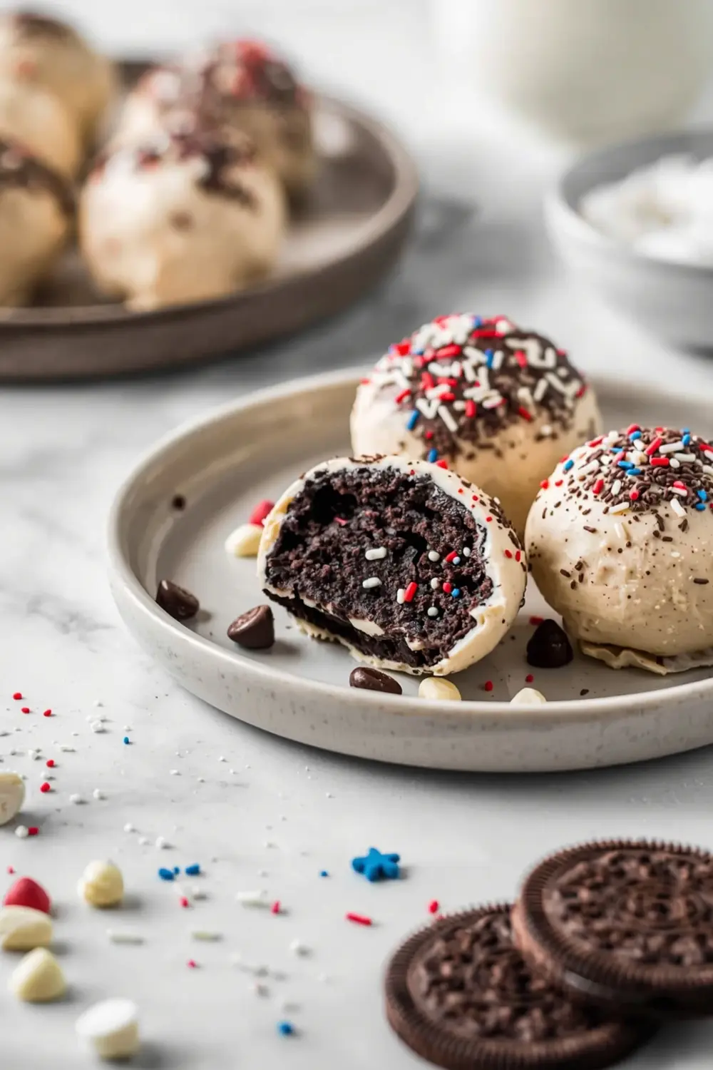 4th of july oreo truffles cozy