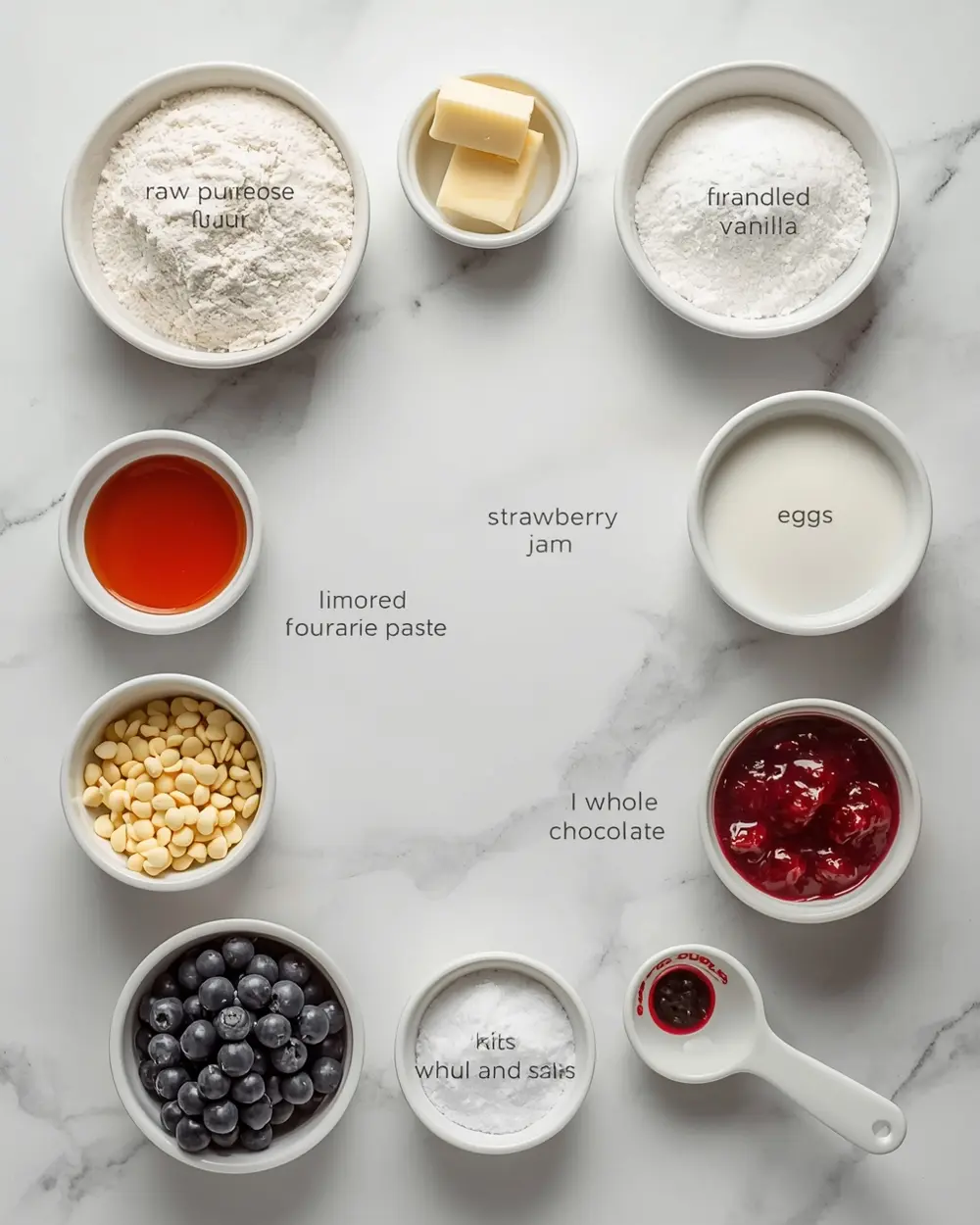 Ingredients for 4th of july poke cake cozy