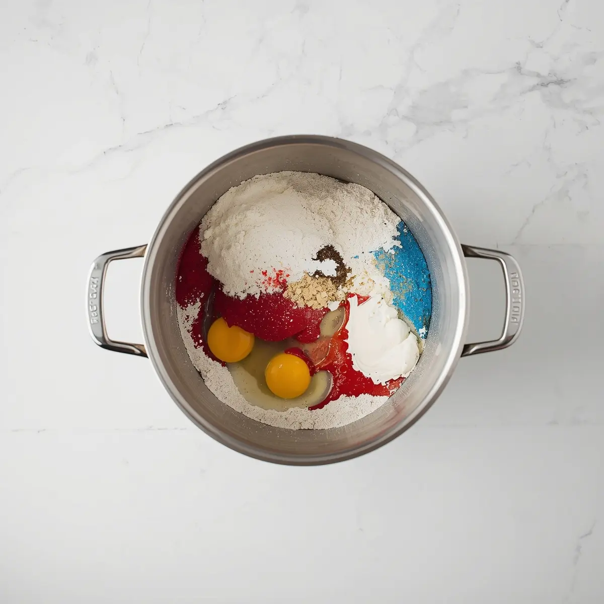 Cooking instructions for 4th of july red white blue cake cozy