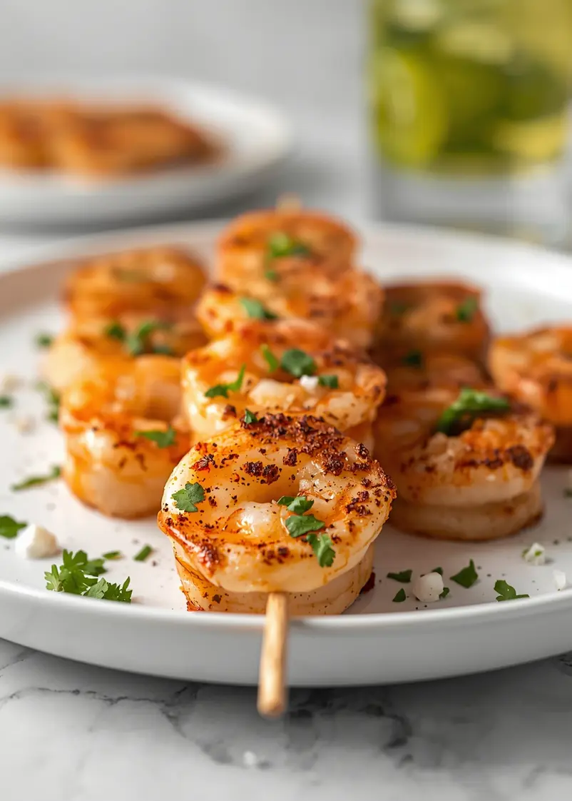 4th of july shrimp skewers cozy ready to serve