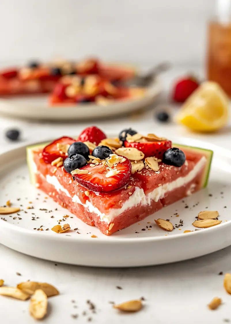 4th of july watermelon pizza cozy ready to serve