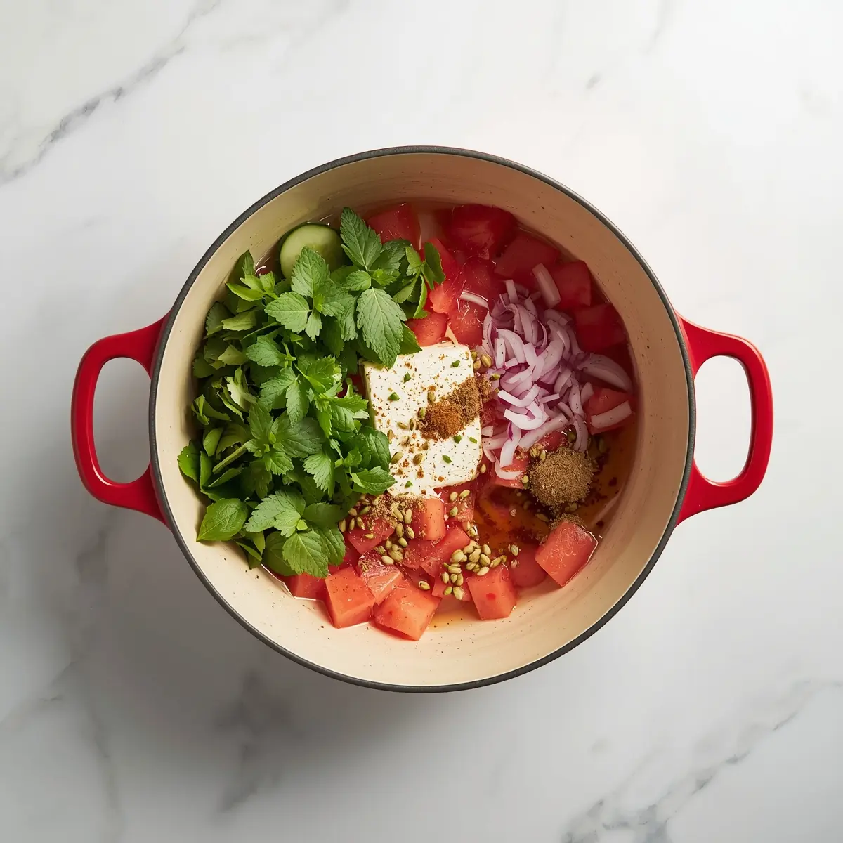 Cooking instructions for 4th of july watermelon salad cozy