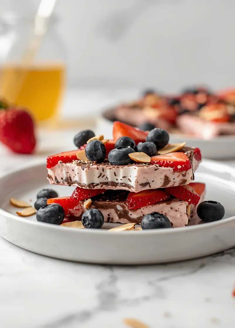 4th of july yogurt bark cozy ready to serve