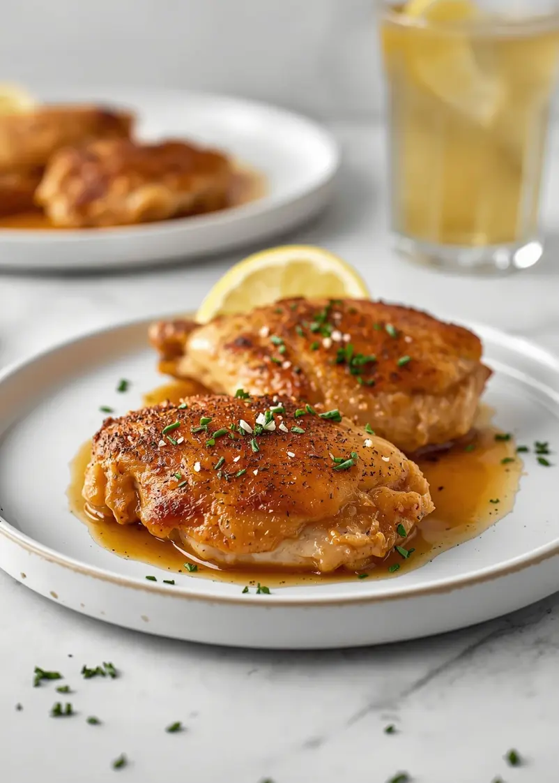 cozy baked chicken thighs summer ready to serve