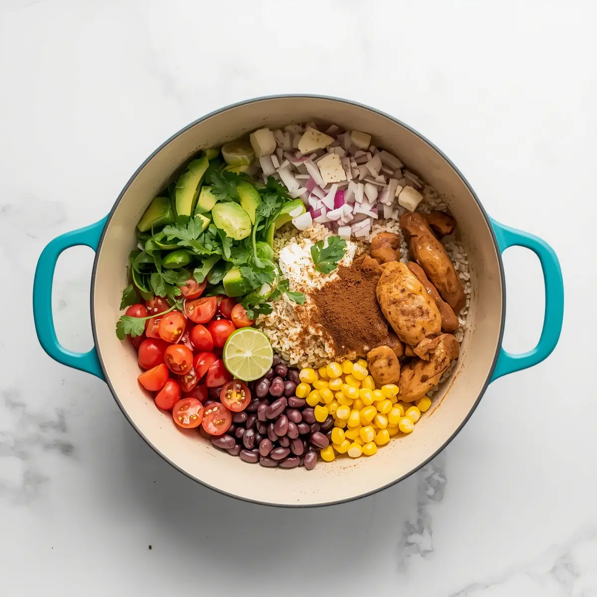 Cooking instructions for cozy chicken avocado bowl summer