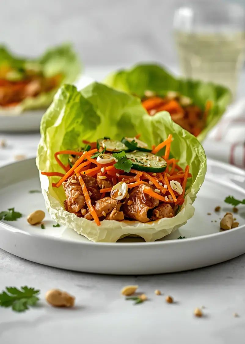 cozy chicken lettuce wraps summer ready to serve