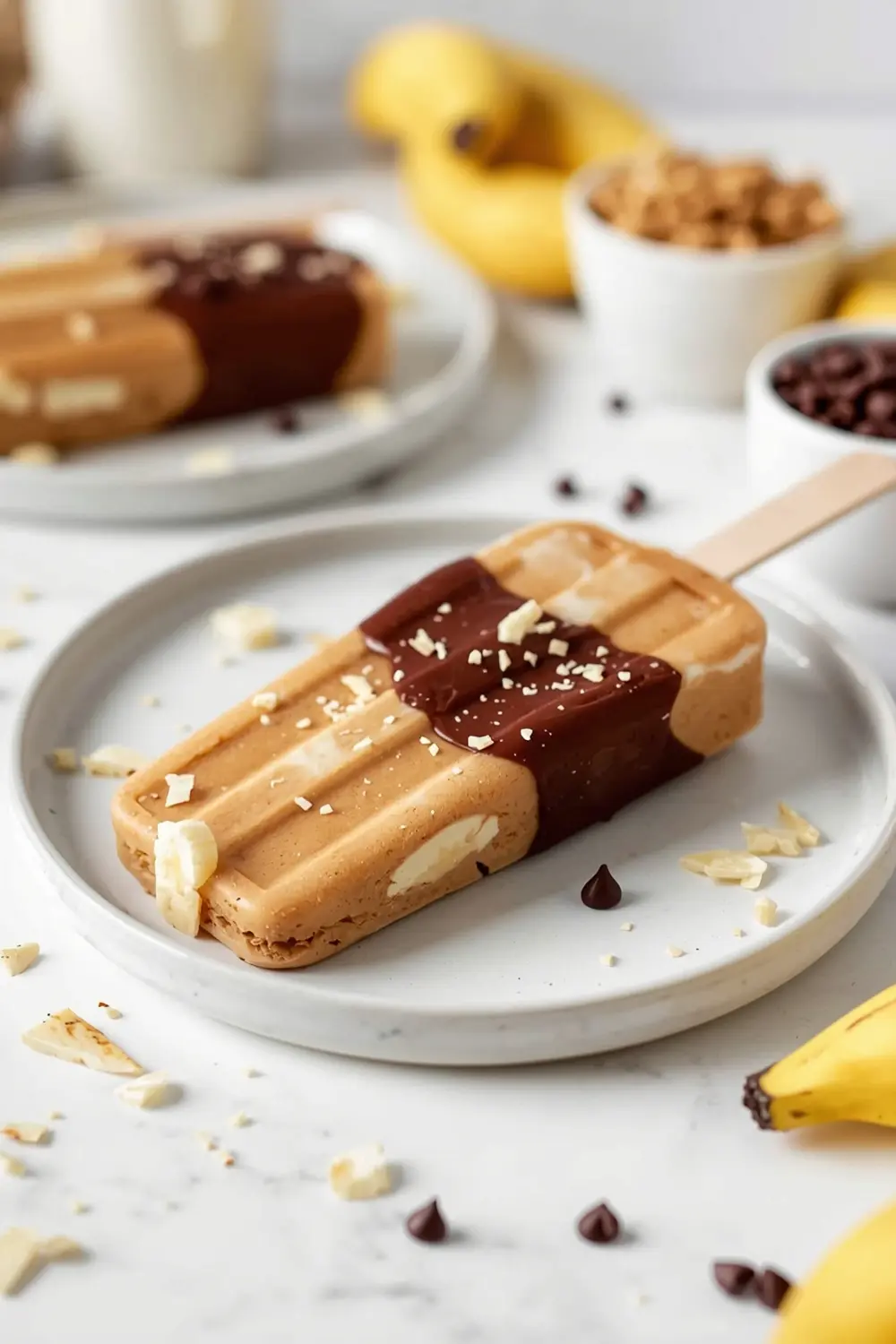 cozy chocolate banana pops summer