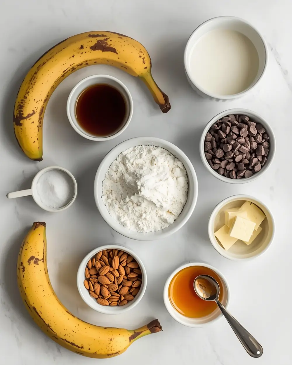 Ingredients for cozy chocolate banana pops summer