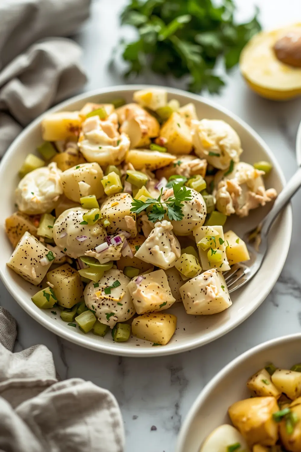 cozy classic potato salad summer