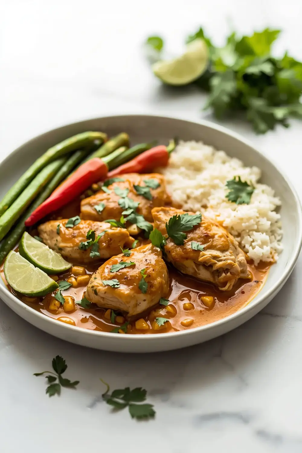 cozy coconut chicken curry summer