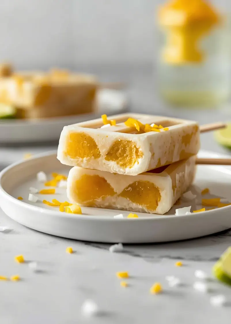 cozy coconut lime popsicles summer ready to serve