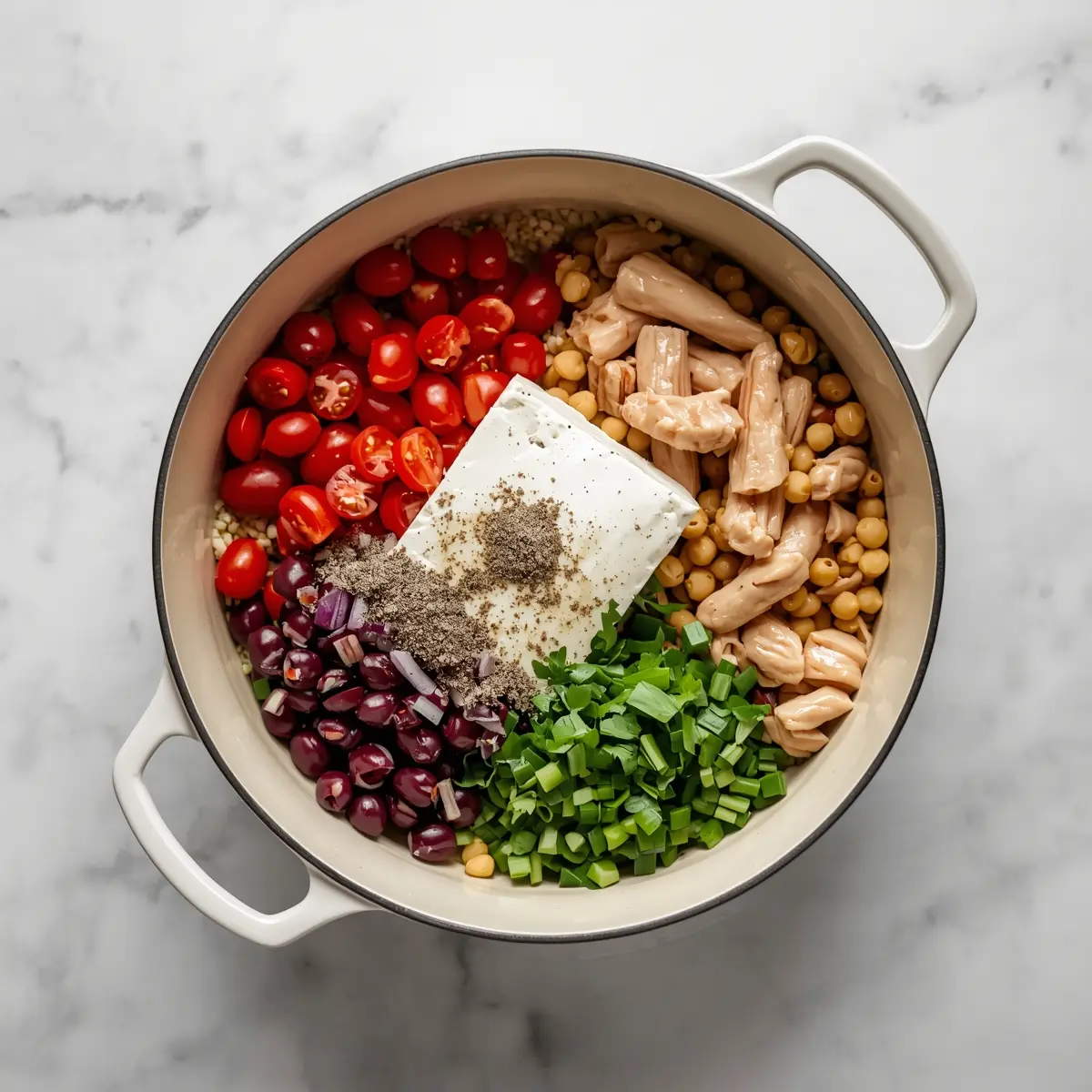Cooking instructions for cozy cold orzo salad summer