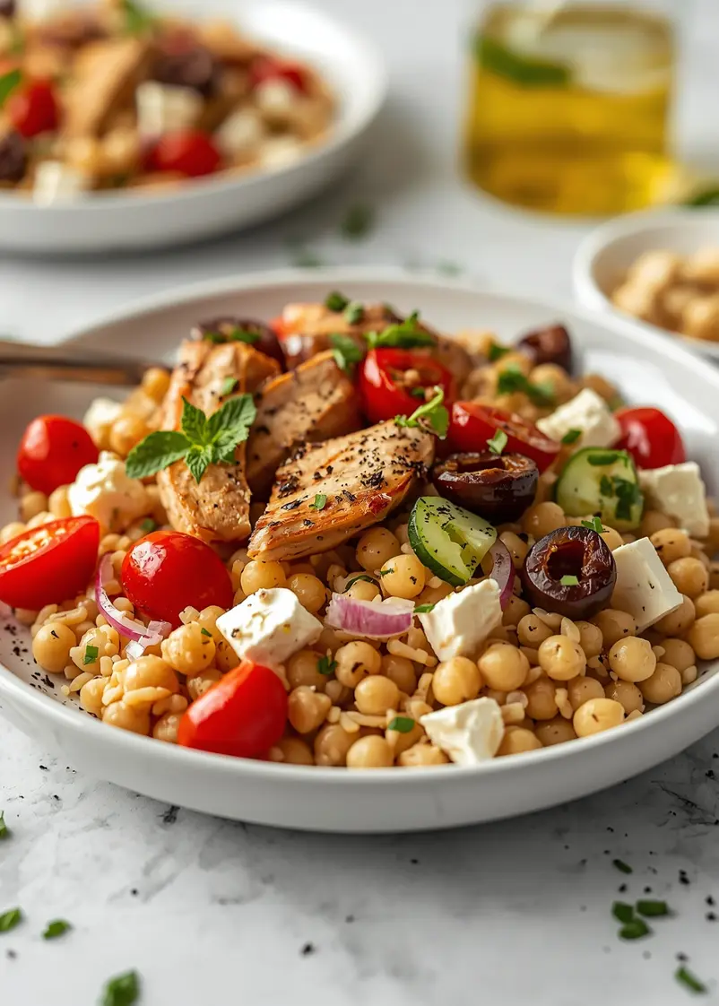 cozy cold orzo salad summer ready to serve