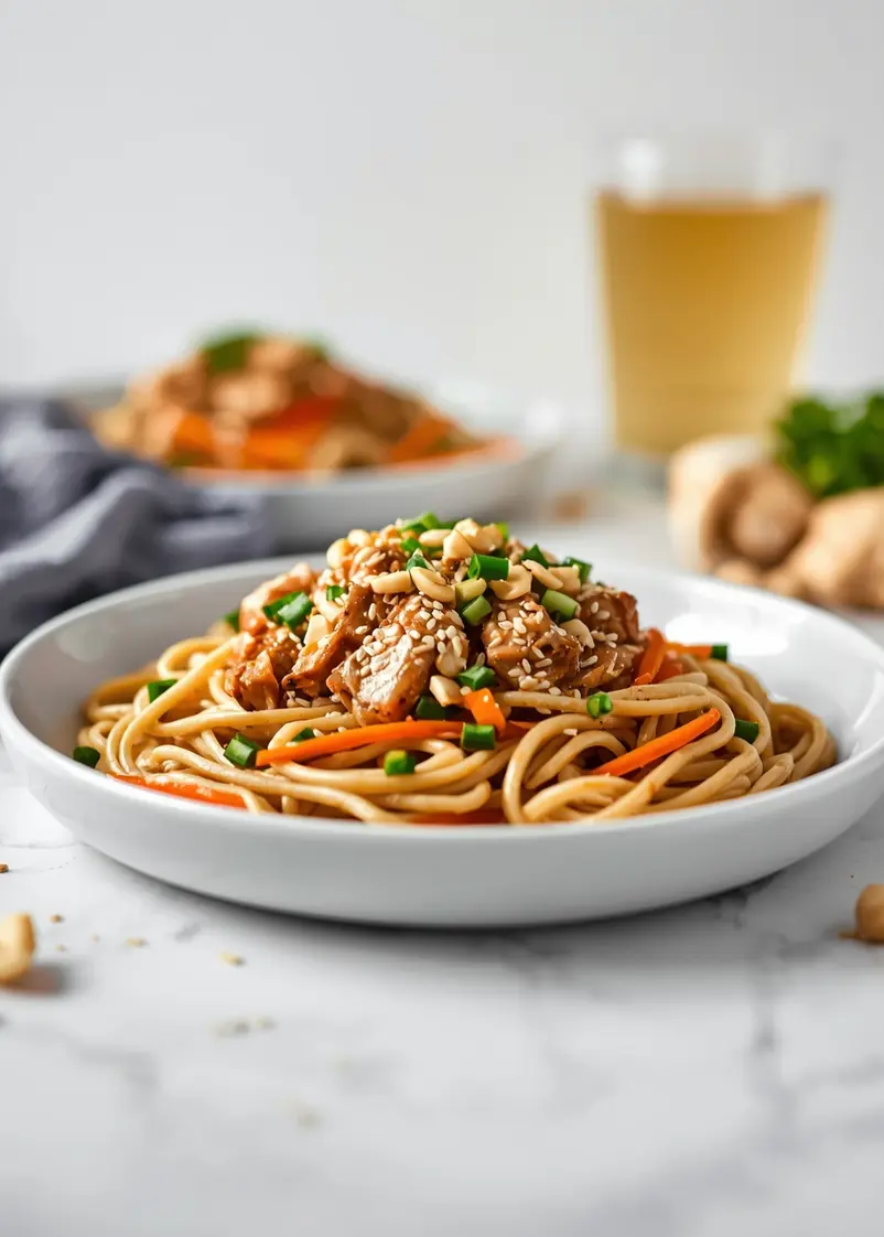 cozy cold sesame noodles chicken summer ready to serve