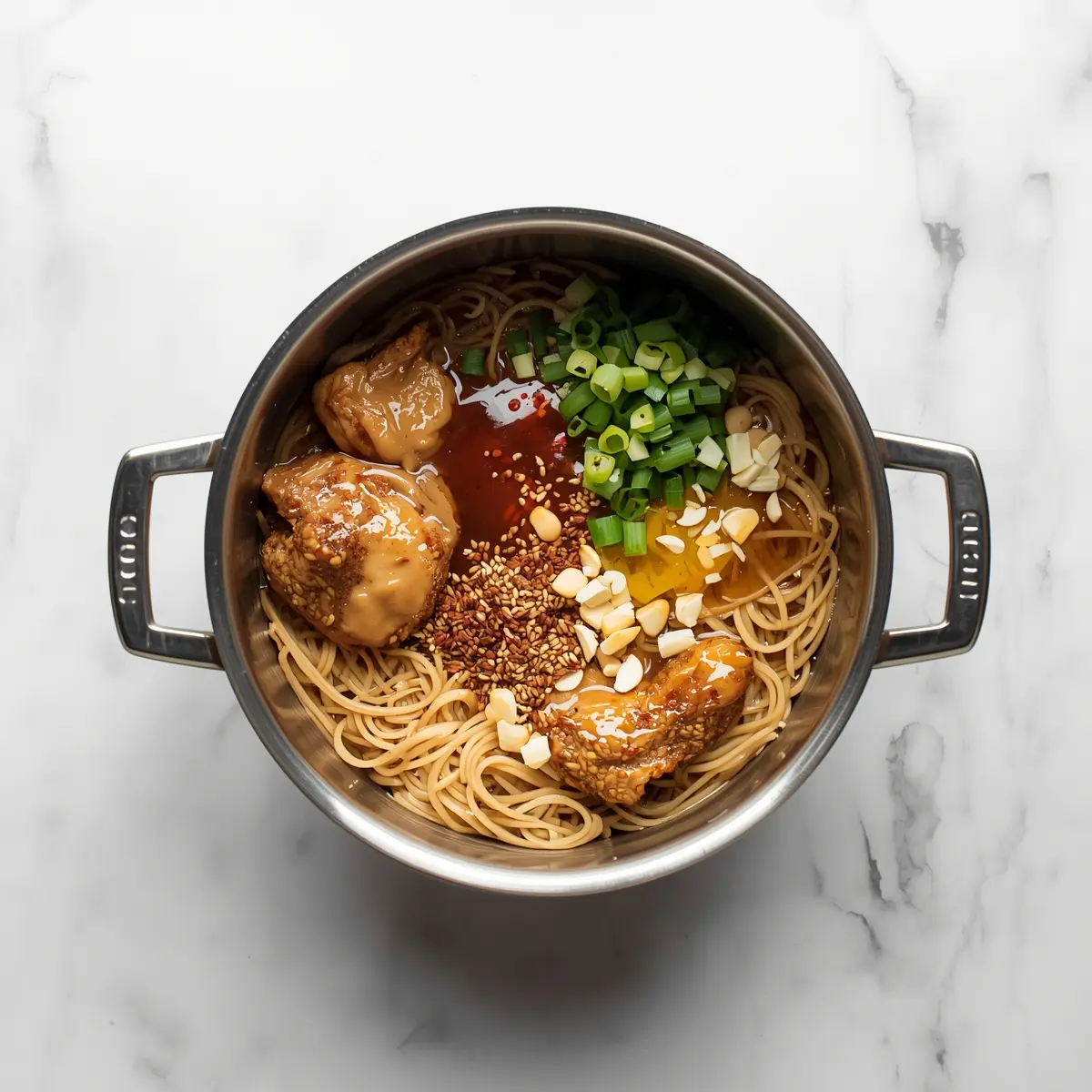 Cooking instructions for cozy cold sesame noodles summer