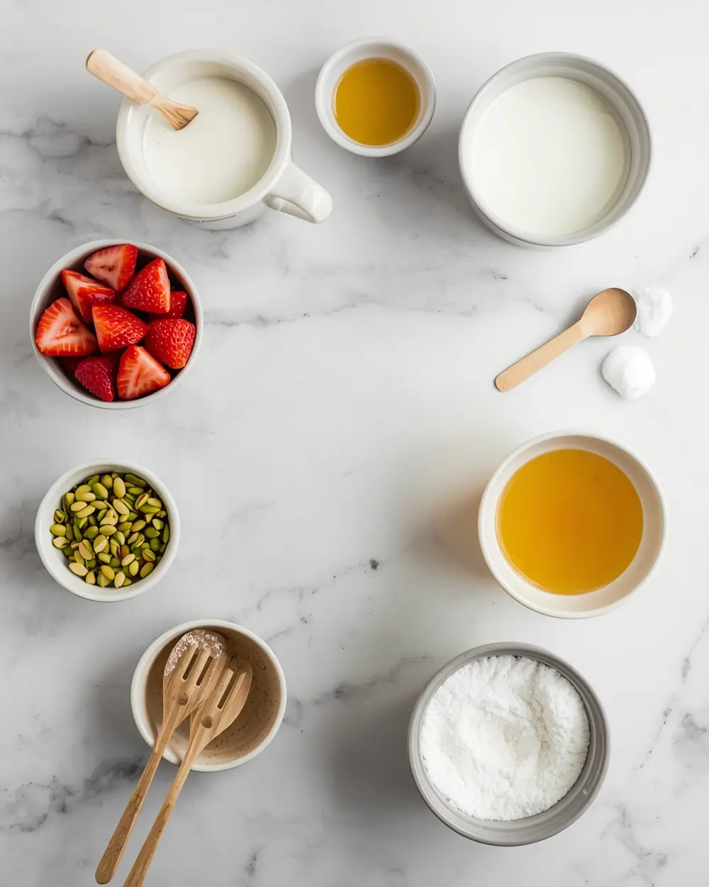 Ingredients for cozy dreamsicle popsicles summer