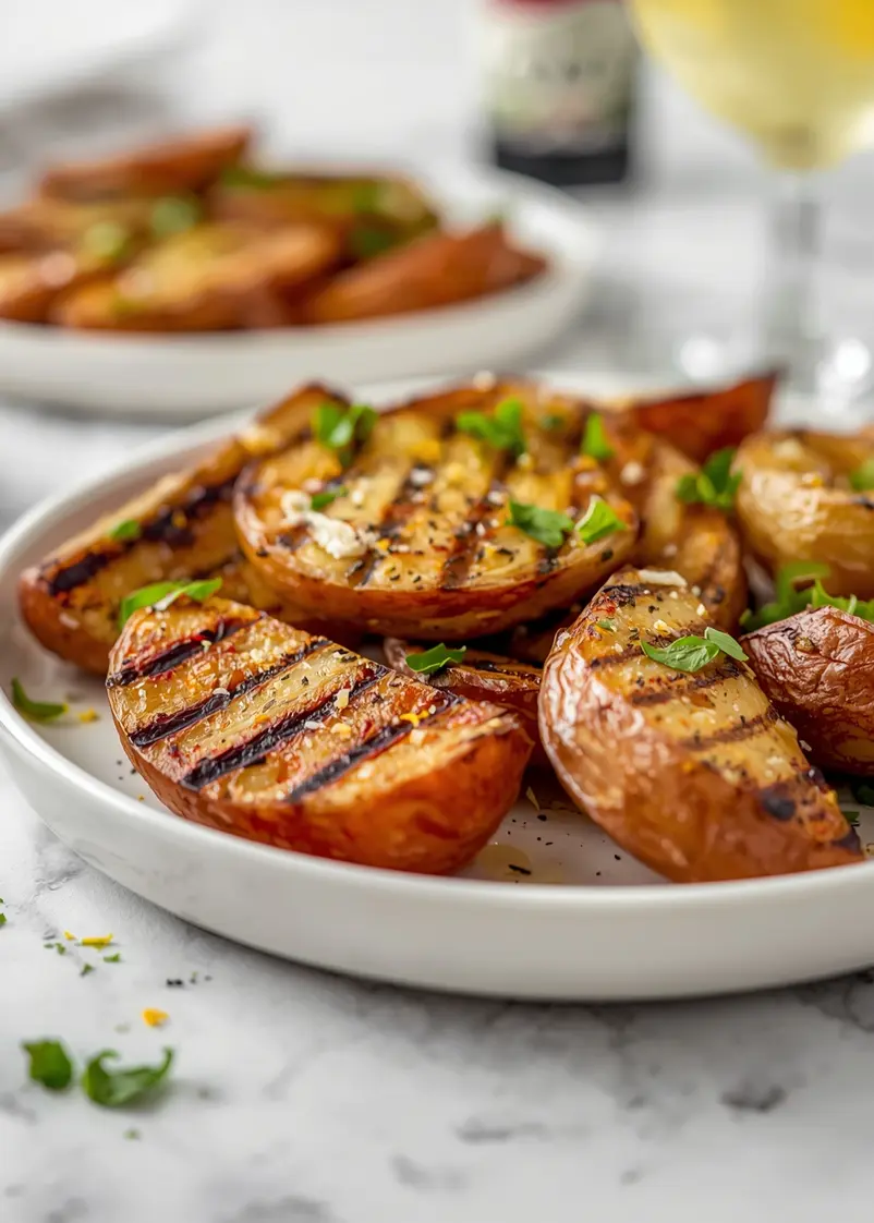 cozy grilled potato wedges summer ready to serve