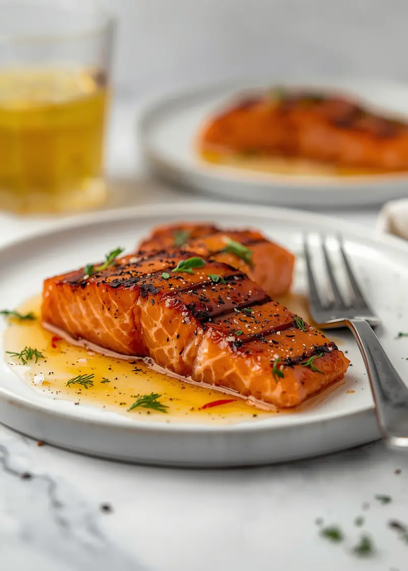 cozy grilled salmon marinade ready to serve