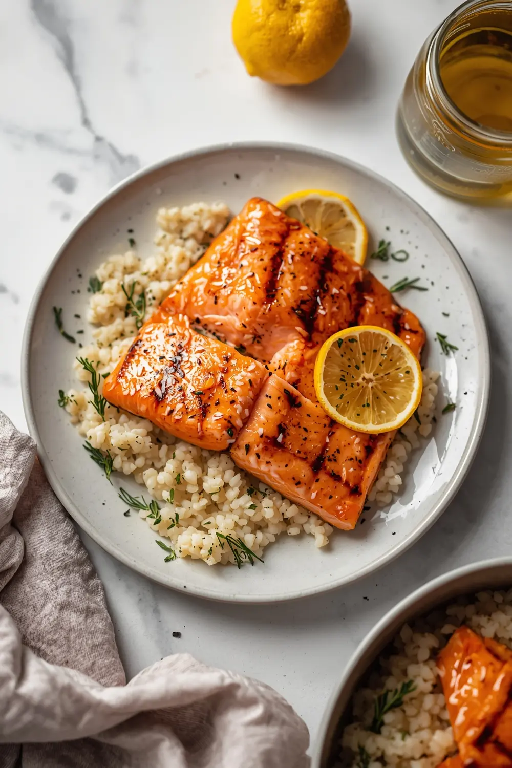 cozy grilled salmon summer