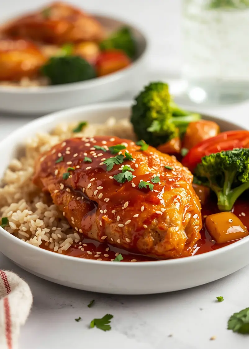 cozy honey sriracha chicken summer ready to serve