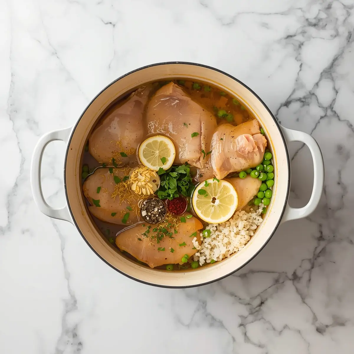 Cooking instructions for cozy lemon chicken summer dinner