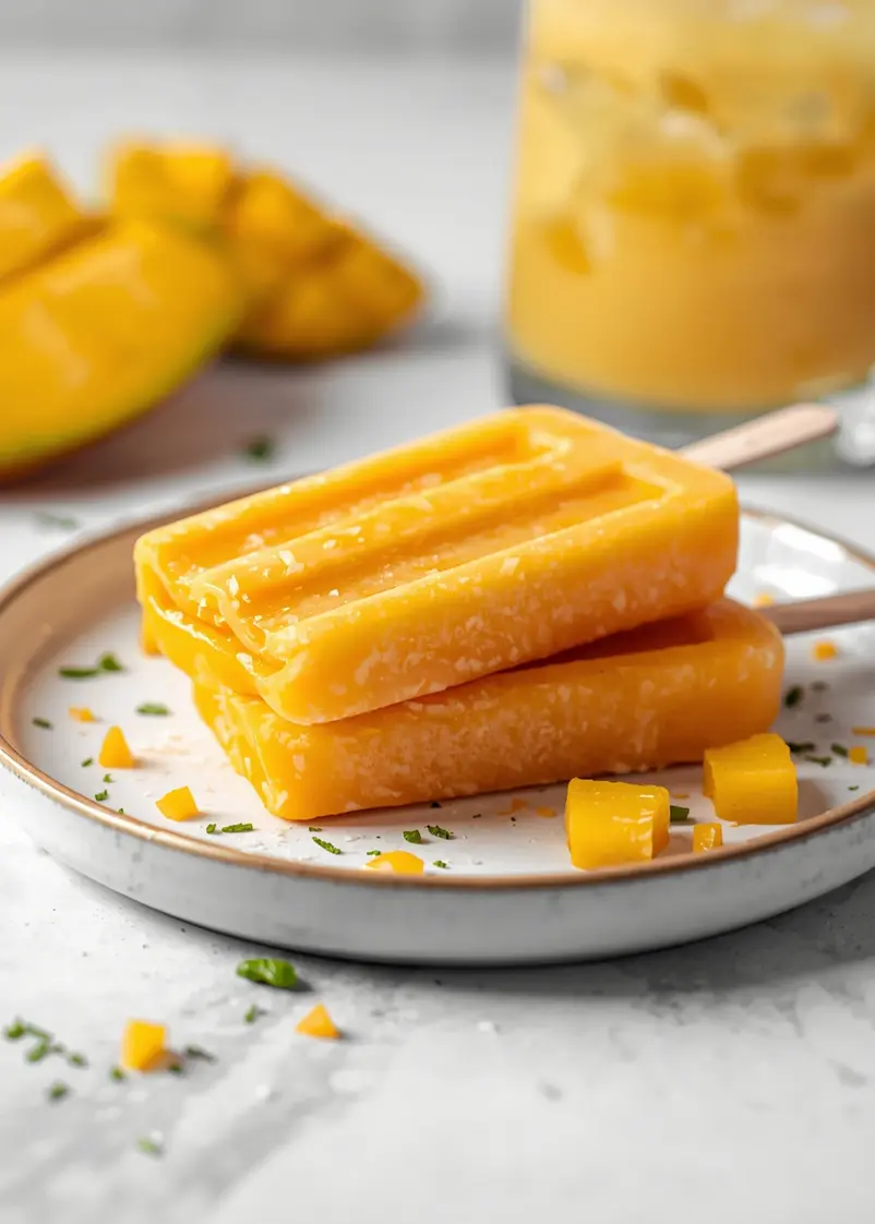 cozy mango popsicles homemade ready to serve