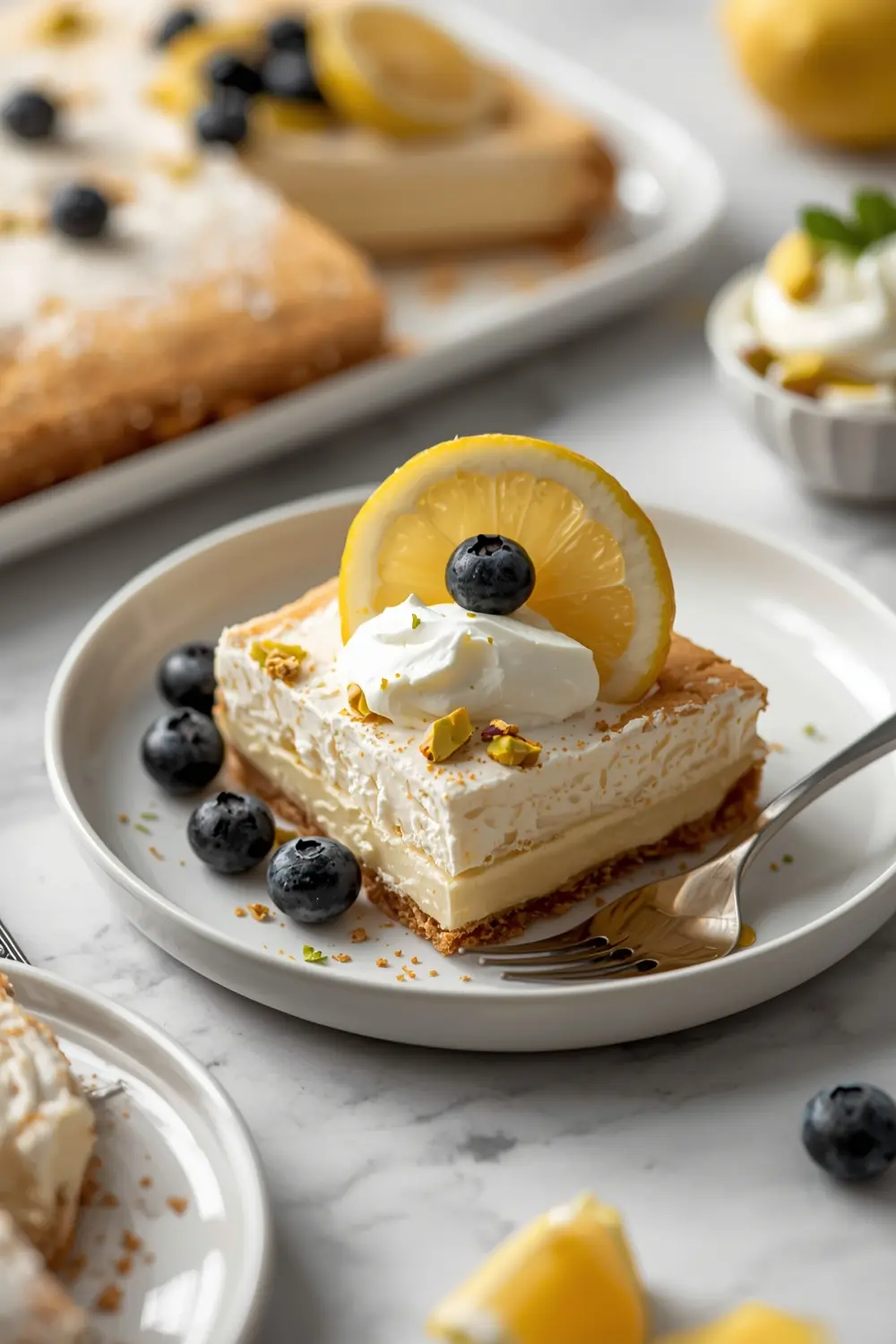 cozy no bake lemon icebox cake