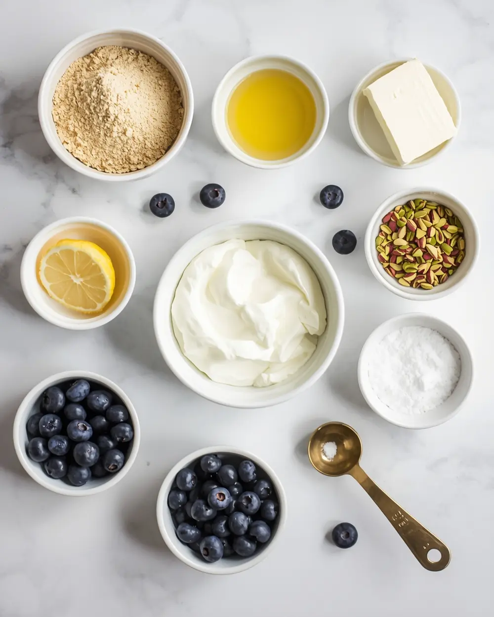 Ingredients for cozy no bake lemon icebox cake