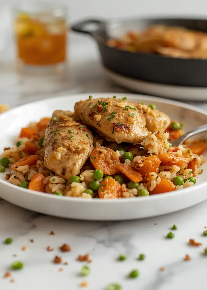 cozy one pan chicken rice summer ready to serve