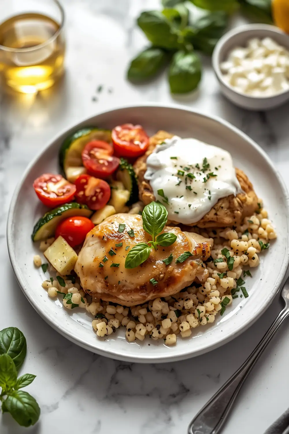 cozy pesto baked chicken summer