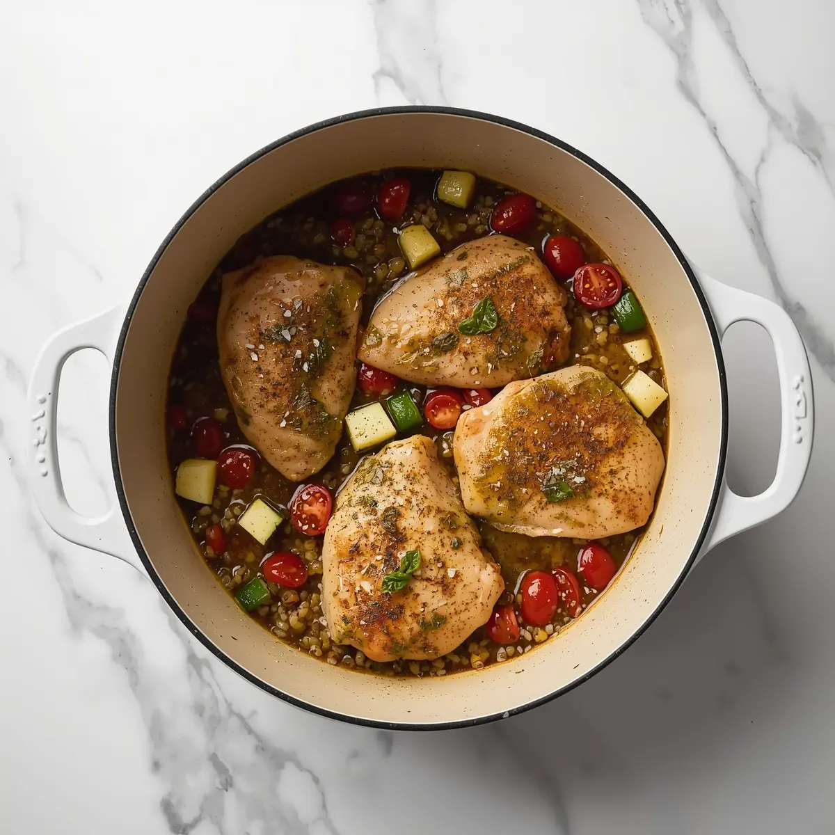 Cooking instructions for cozy pesto baked chicken summer